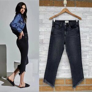 MCGUIRE Cropped Valletta w Asymmetrical Hem in Ace of Spades Sz 27